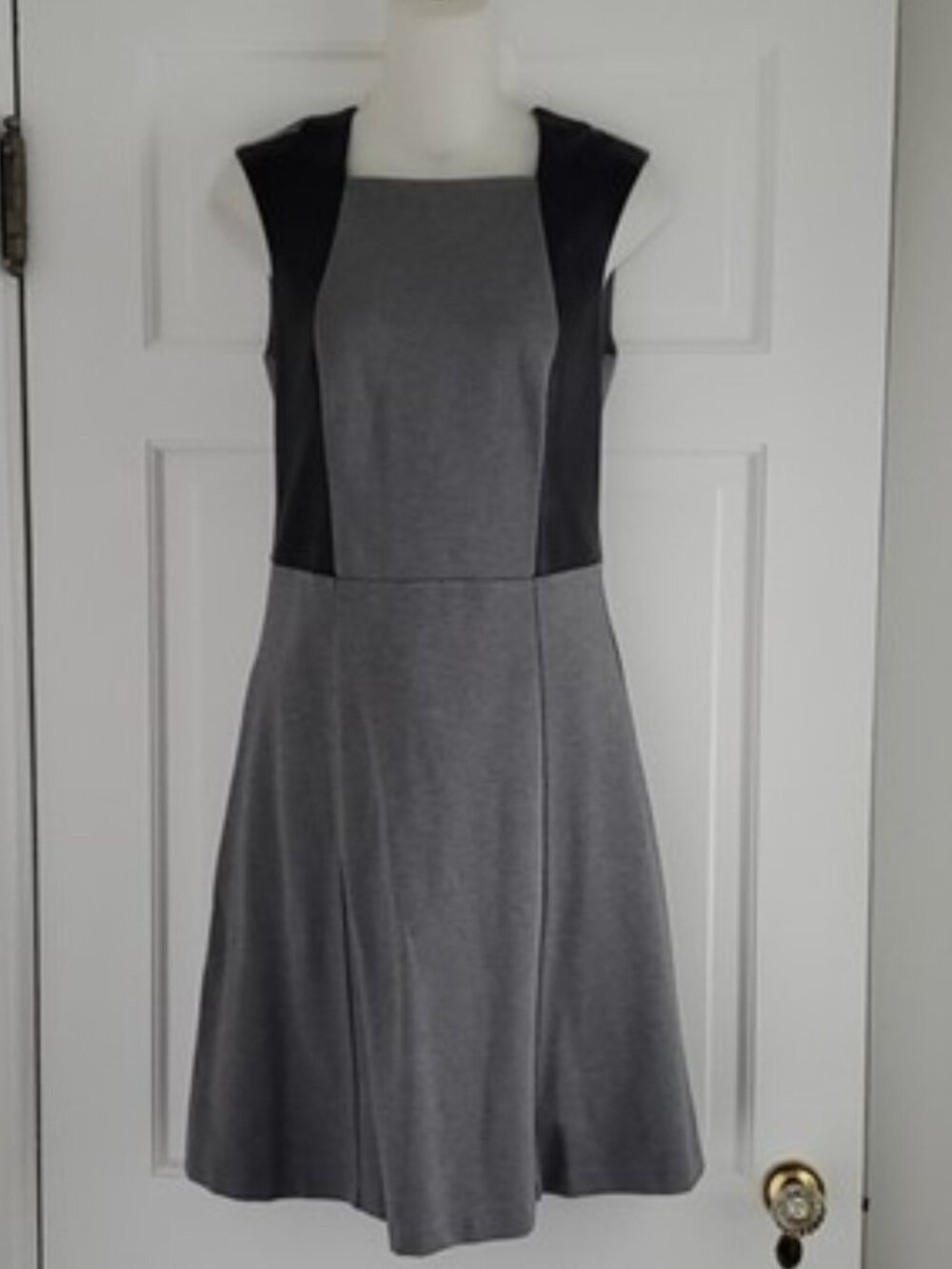 NWT, A/X ARMANI EXCHANGE Faux Leather Trim Dress - Small